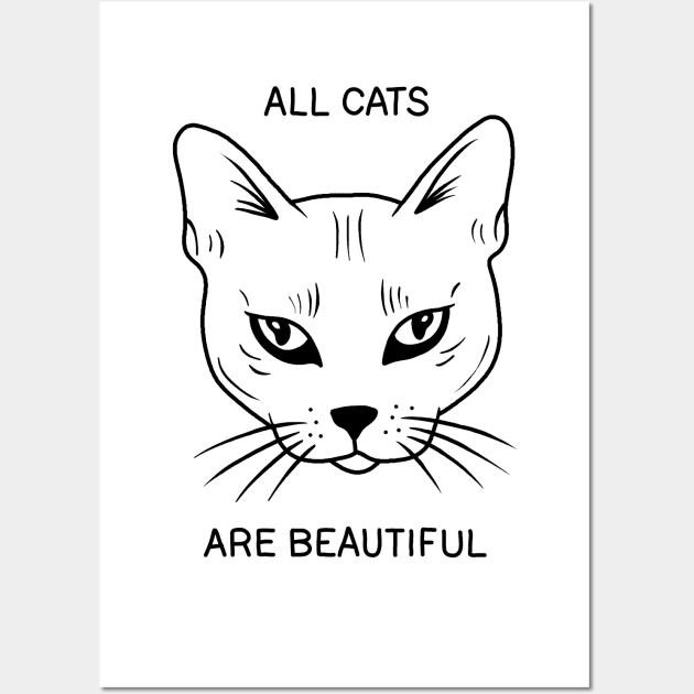 All Cats Are Beautiful Wall Art by valentinahramov